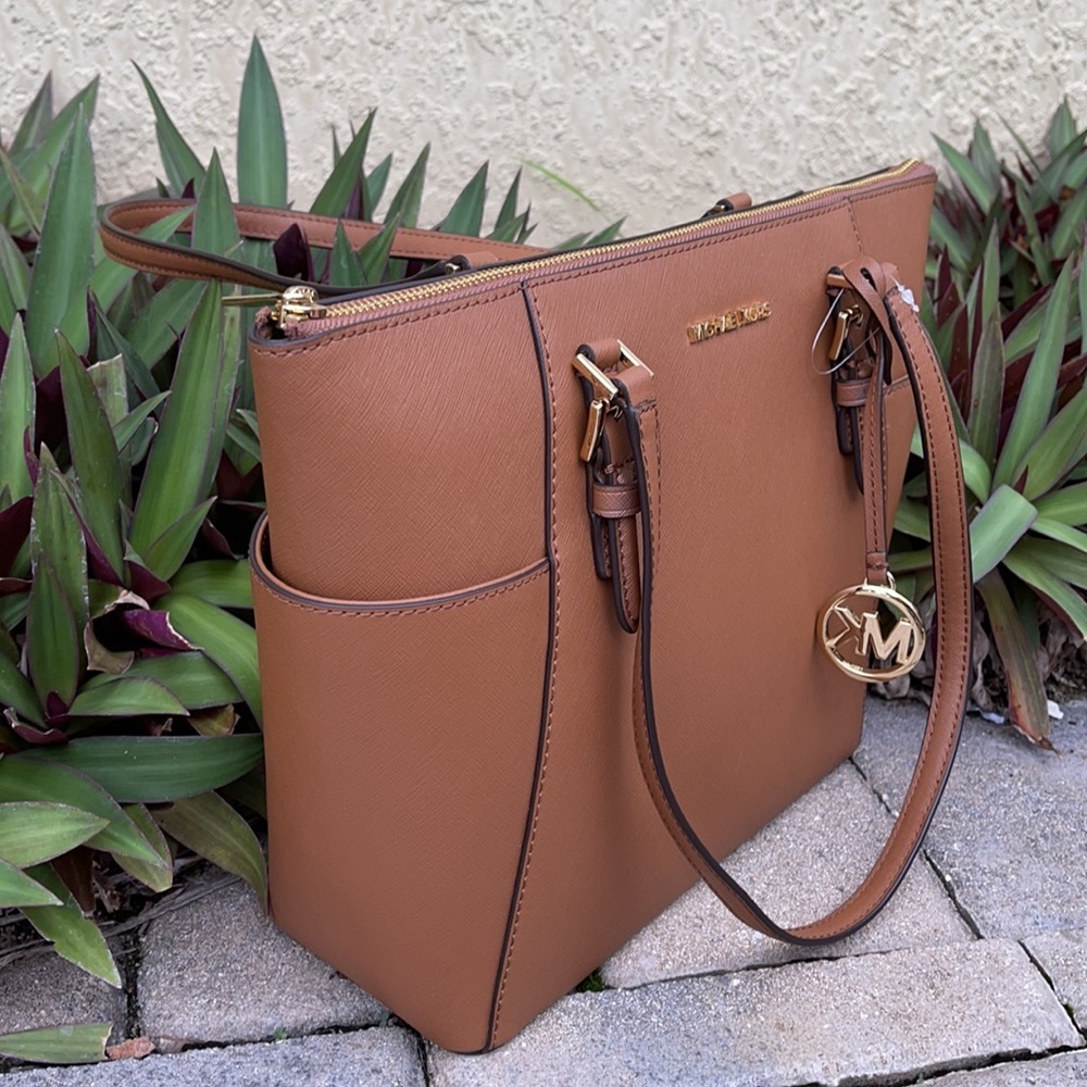 Michael Kors Large Charlotte Top Zip Tote Leather - Picture 6 of 16